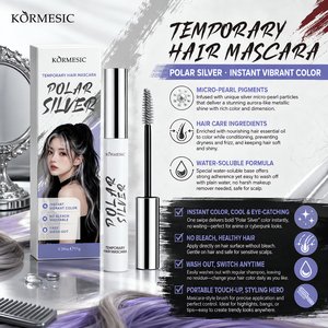 KORMESIC - Tinte Temporal para el Cabello, Color Plata Polar, 11 g, Lavable, Sin Decolorante, Color Instantáneo, Venta al por Mayor, Logotipo Personalizado, Marca Privada - Product Image 2