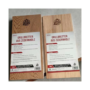 Barbacoa BBQ Premium Natural Western Red Cedar Wood Board Asar a la parrilla tablones para asar pescado Carne Salmón Mariscos Filetes Vegetales - Product Image 1