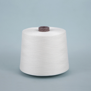 Hot bán 100Polyester 50/1 Vòng Spun nguyên Trắng Sợi cho dệt kim và dệt - Product Image 3