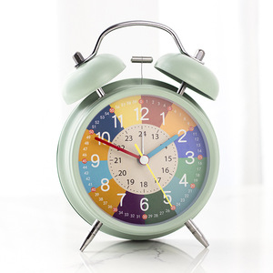 Réveil en métal pour enfants avec veilleuse, silencieux, pour l'apprentissage des chiffres, idéal pour la chambre à coucher - Compatible Dropshipping Shopify - Product Image 6