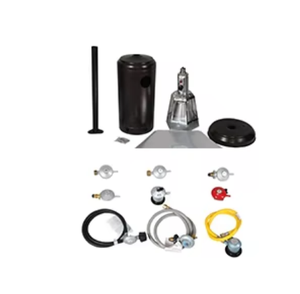 Chauffage extérieur au propane Partie de patio <span class=keywords><strong>Lampadaire</strong></span> en acier inoxydable 48000 BTU Large - Product Image 4