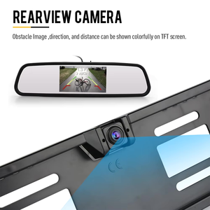 EU không thấm nước IP68 đảo ngược máy ảnh 170 Độ CCD Cảm biến hình ảnh tầm nhìn ban đêm video đậu xe IR ánh sáng IP68 tấm giấy phép khung - Product Image 6