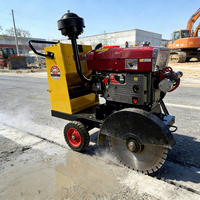 Coupe-route en béton robuste, machine à découper l'asphalte électrique ou diesel pour la construction