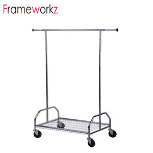Modern <strong>Heavy</strong> <strong>Duty</strong> Metal Clothes Hanging Clothing <strong>Stand</strong> Garment Display Rack <strong>Coat</strong> <strong>Stand</strong> - Product Image 2