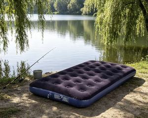 Colchón Inflable Resistente Tamaño Queen, Fácil de Guardar, Colchón de Aire Inflable de 24 Pulgadas, Cama Inflable Tamaño Queen - Product Image 1