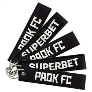 Logo Double-Sided Embroidered With Promotional Gift Spray <b>Label</b> Customized Keychain - Product Image 1