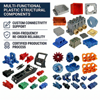 Piezas Estructurales de ABS/PA66 Moldeadas por Inyección, Alta Precisión, Caja Eléctrica, Diseño Multicavidad, OEM Disponible