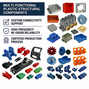 Pièces structurelles moulées par injection en ABS/PA66, boîtier électrique de haute précision, conception multi-cavités, OEM disponible - Product Image 1