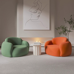 Poltrona Singola Moderna in Tessuto per Soggiorno e Balcone, Ideale per Aree Relax, Uffici e Sale d'<span class=keywords><strong>Attesa</strong></span> - Product Image 3