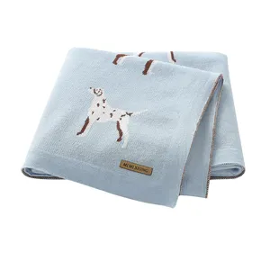 ¥ 2020 Mimixiong 100% 纯棉婴儿毯平纹细布安全毯婴儿超柔软动物宠物狗婴儿毯