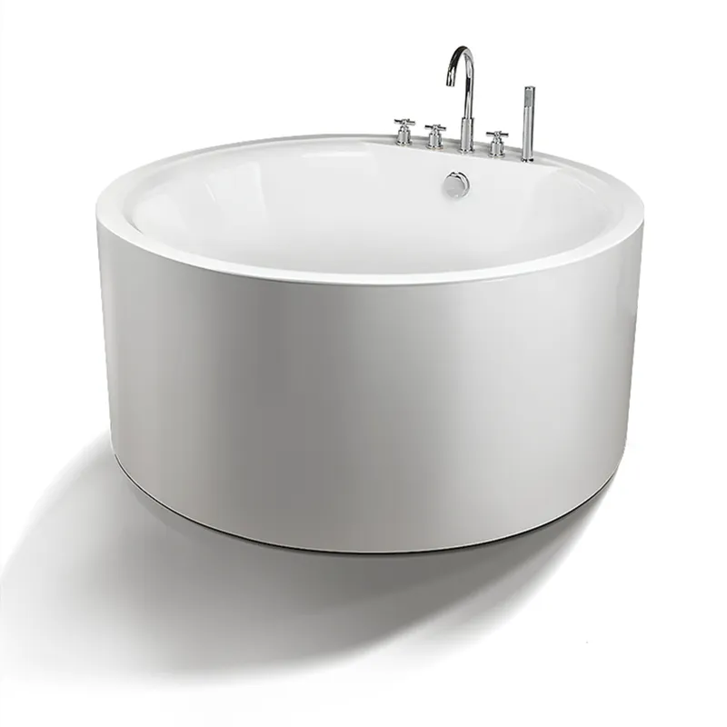 Vòng nhỏ Thông tư bồn tắm nước nóng trong nhà freestanding Whirlpool Bath New mô hình massage bồn Acrylic không khí bồn tắm