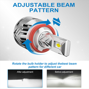 Phares LED automatiques 6500k, usine PL55, 110w, 13200lm, faible taux de panne, H1 H3 H4 H7 9005 9006 H8 H9 H11, sans interférence radio - Product Image 6