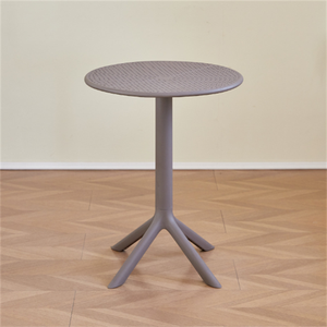 Mesa de Comedor Redonda de Plástico Moderna y Sencilla para Exteriores, Precio de Fábrica al por Mayor, para Hoteles, Campamentos, Talleres, Escuelas y Parques - Product Image 3