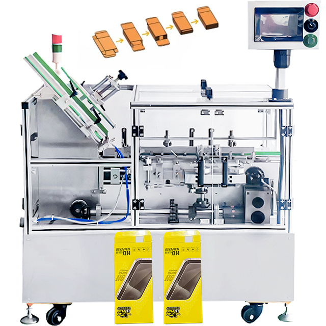 Fully Automatic High Efficiency Sock Cartoning Machine with Filling Function for Multifunctional Box Folding and Food Packaging