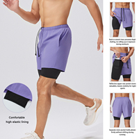 Shorts de sport décontractés pour hommes grandes tailles, imprimés, avec doublure extensible, anti-UV, séchage rapide, pour la course en extérieur et l'entraînement, service OEM