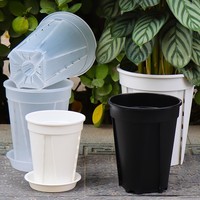 Pots de fleurs d'orchidées en plastique transparent bon marché avec trous pots d'orchidées transparents trous paniers en plastique transparent pots suspendus