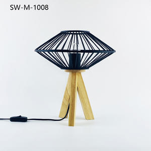 Lampe <span class=keywords><strong>de</strong></span> table moderne vintage en bois et métal avec fil <span class=keywords><strong>de</strong></span> <span class=keywords><strong>fer</strong></span>, 220V LED, pour <span class=keywords><strong>la</strong></span> décoration <span class=keywords><strong>de</strong></span> <span class=keywords><strong>la</strong></span> maison, idéale pour les restaurants et bars - Product Image 5