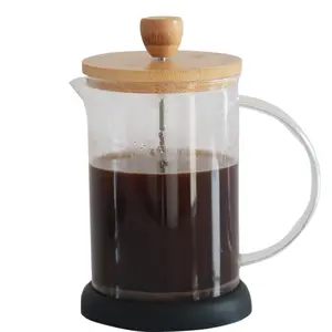 Bamboo Wood French Press For Coffee Portable Coffee Maker Bamboo Plunger Press Coffee