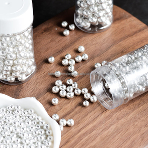 4-14mm perles <span class=keywords><strong>de</strong></span> sucre métalliques comestibles en argent brillant <span class=keywords><strong>de</strong></span> qualité supérieure dragées 85g pour décoration <span class=keywords><strong>de</strong></span> gâteau <span class=keywords><strong>de</strong></span> mariage - Product Image 5