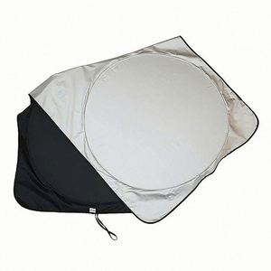 Custom Logo Foldable Car Windshield Sun <b>Shade</b> Front <b>Window</b> Visor Cover for Auto Dealership Giveaways - Product Image 5