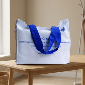 Sac fourre-tout en toile de coton Hanoipie CB 5 écologique avec logo imprimé/brodé, réutilisable pour les promotions et les courses - Product Image 2