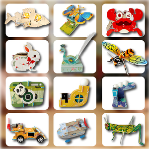 Juego de Marionetas de Sombra LED de Madera Ecológicas Hanwenge, Juguete Educativo No Tóxico para Manualidades, para Niños y Colaboración entre Padres e Hijos - Product Image 6