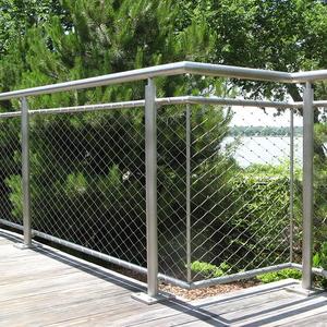 Nhà Máy Giá <span class=keywords><strong>SS</strong></span> 316 dây thép không gỉ Dây ferrule lưới lưới cho ban công cầu thang lan can bảo vệ - Product Image 3