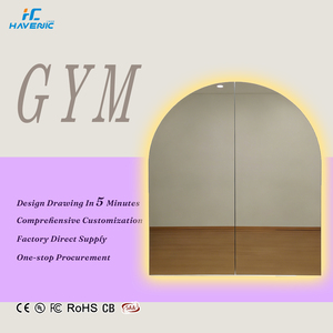Espejo de Pared para Gimnasio, <span class=keywords><strong>Yoga</strong></span> y Estudio de Danza, de Gran Tamaño, Alta Definición, para Montar en la Pared, Venta al Por Mayor de Fábrica - Product Image 1