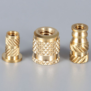 Tùy Chỉnh M3 M4 M5 M6 Mặt Bích Có Knurled Siêu Khuôn Chèn Cho Nhựa Brass Đồng <span class=keywords><strong>Threaded</strong></span> Chèn Nut Cho Gỗ Ô Tô Tiêm - Product Image 2