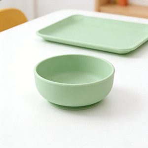 Nuevo Producto: Set de <span class=keywords><strong>Vajilla</strong></span> de Silicona Reutilizable para Bebé, Plato con Succión Antideslizante, Babero Impermeable, Set de Cubiertos de Silicona para Alimentación de Bebés - Product Image 6