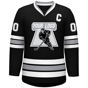 Maillots de hockey sur glace rétro en gros, impression par sublimation personnalisée, design de logo vintage, maillots de hockey amusants pour équipes, jeunes et hommes - Product Image 2