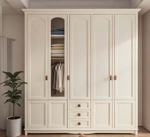 Armoire moderne de grande taille pour la chambre à coucher, meuble de rangement pour vêtements, personnalisable - Product Image 2