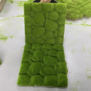 Panneau de <span class=keywords><strong>mousse</strong></span> simulée Herbe et fleurs Plante artificielle écologique Fond mural Décoration murale Tenture murale créative - Product Image 6