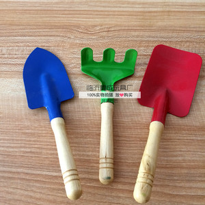 Children's Beach Shovel 3-Piece <b>Set</b> Iron Shovel <b>Gardening</b> <b>Tools</b> Sand Play Toys - Product Image 2