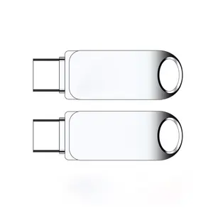 Mini Metal USB Flash Drive For Phone Swivel OTG USB Stick Drive 2GB 4GB 8GB 16GB 32GB 64GB Custom Logo Type C Usb Storage Stick