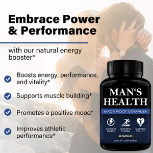 Private Label <span class=keywords><strong>Siberian</strong></span> <span class=keywords><strong>Ginseng</strong></span> Ashwagandha Men's Cápsulas Bem-Estar Suplemento Black Maca Root Cápsulas para Homens - Product Image 3