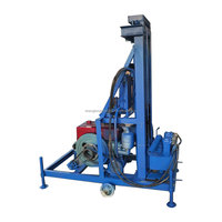 Machine de forage de puits d'eau portable à moteur diesel 22HP RCS200P Petit équipement de forage de puits d'eau hydraulique