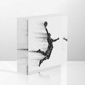 Decorazione in Acrilico Trasparente NOHSHE, Cuore Rosso su Albero, Regalo per San Valentino, Festa della Mamma, Inaugurazione Casa, Addio, per Colleghi, Rettangolare - Product Image 5