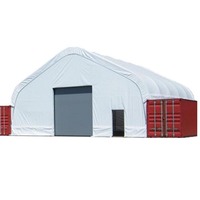 404013 pesado deber de tubo de acero galvanizado de celosía contenedor refugio tienda