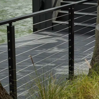 Balustrade en câble sur mesure pour villa, porche extérieur, fabriquée à l'usine de Foshan