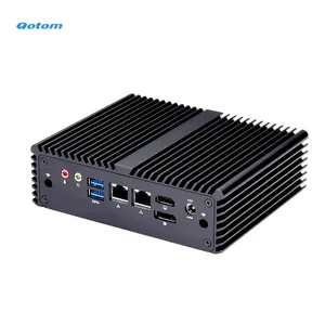 Qotom Máy Tính Mini CPU Q730P J4105 Quad Core Dual LAN 4x COM