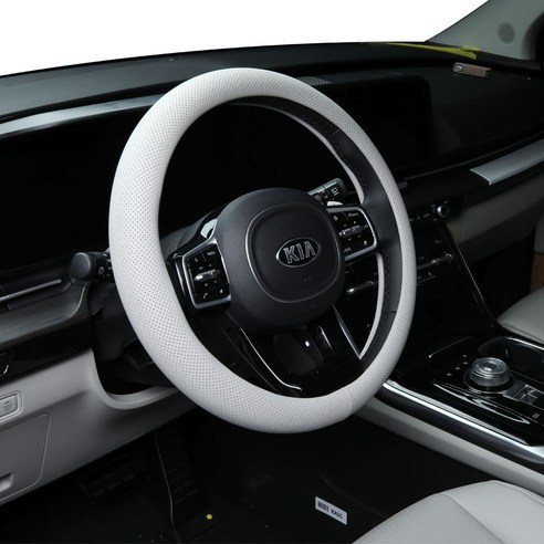 Кожаный силиконовый чехол Anjuny для руля автомобиля, универсальный чехол для руля разных цветов