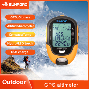 มัลติฟังก์ชั่น GPS เครื่องวัดระยะสูง บารอมิเตอร์ เข็มทิศดิจิตอล ไฟฉาย LED ไฮโกรมิเตอร์ เทอร์โมมิเตอร์ กันน้ำ กันกระแทก ชาร์จ USB การเอาชีวิตรอด - Product Image 1