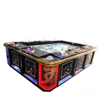Machine de jeu d'arcade de pêche et de tir, 10 joueurs, table de jeu de pêche de 86 pouces avec option de lecteur de billets et d'imprimante