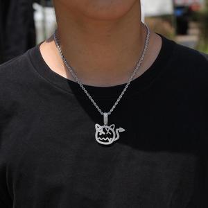 UWIN Iced Out Little <span class=keywords><strong>Devil</strong></span> Ciondolo HIP HOP CZ Mostro Fantasma di Fascino Dei Monili di Bling Bling Carino Regalo per le Donne Degli Uomini - Product Image 5