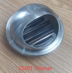 4 6 Inch Stainless Steel Round Louver Wall Air Vent Ducting Ventilation Exhaust Grille Cover