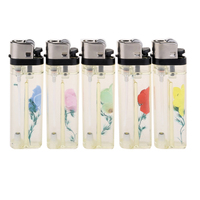 Mini briquet à silex jetable classique pierre à cigarettes en plastique rechargeable pour le camping éclairage élégant pour les aventures en plein air