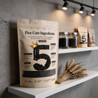Sachet de café à fond plat imprimé en couleurs vives personnalisées avec fermeture éclair et valve, pochette de qualité supérieure pour grains torréfiés de spécialité