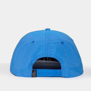 OEM Custom Logo 5 Panel Unstructured Nylon 3D Embroidery <b>Snapback</b> <b>Cap</b> Fashion Flat Brim Hat With Rope - Product Image 6