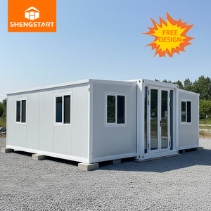 Casas Contenedor Expandibles de 20 pies, Módulo de Contenedor Blanco, Kit de Casa Pequeña, Edificios de Jardín con Cocina y Baño - Product Image 1